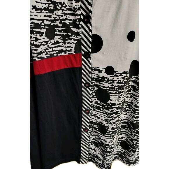 Parsley & Sage Dress Size 3X Polka Dot Button 3/4 Sleeve Cotton - Picture 5 of 7